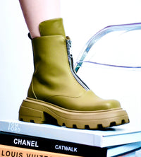 $55 Olive Booties